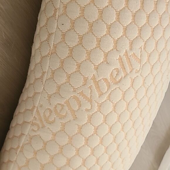 Sleepybelly Pregnancy Pillow Pink White 3 Piece Lumbar Back Support Comfort - Picture 4 of 5